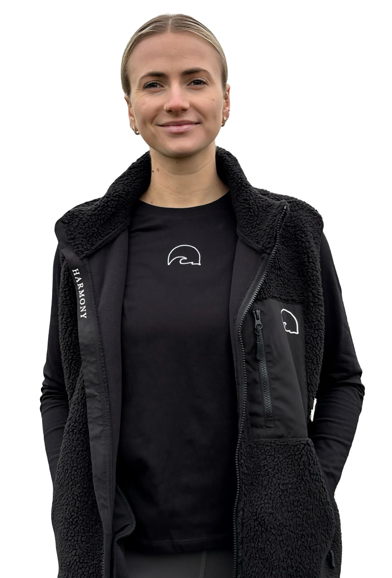 Black Borg Fleece Gilet