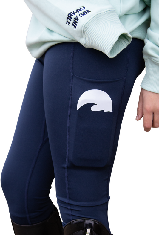 Navy Riding Leggings