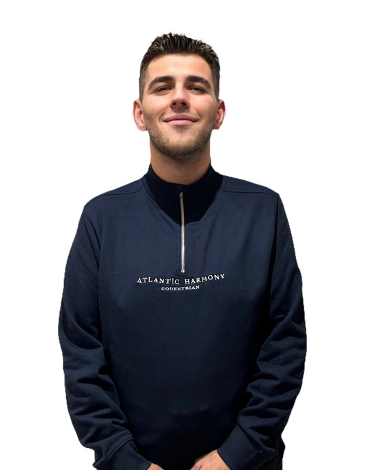 Navy 1/4 Zip Sweatshirt