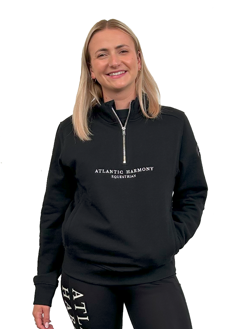 Black 1/4 Zip Sweatshirt