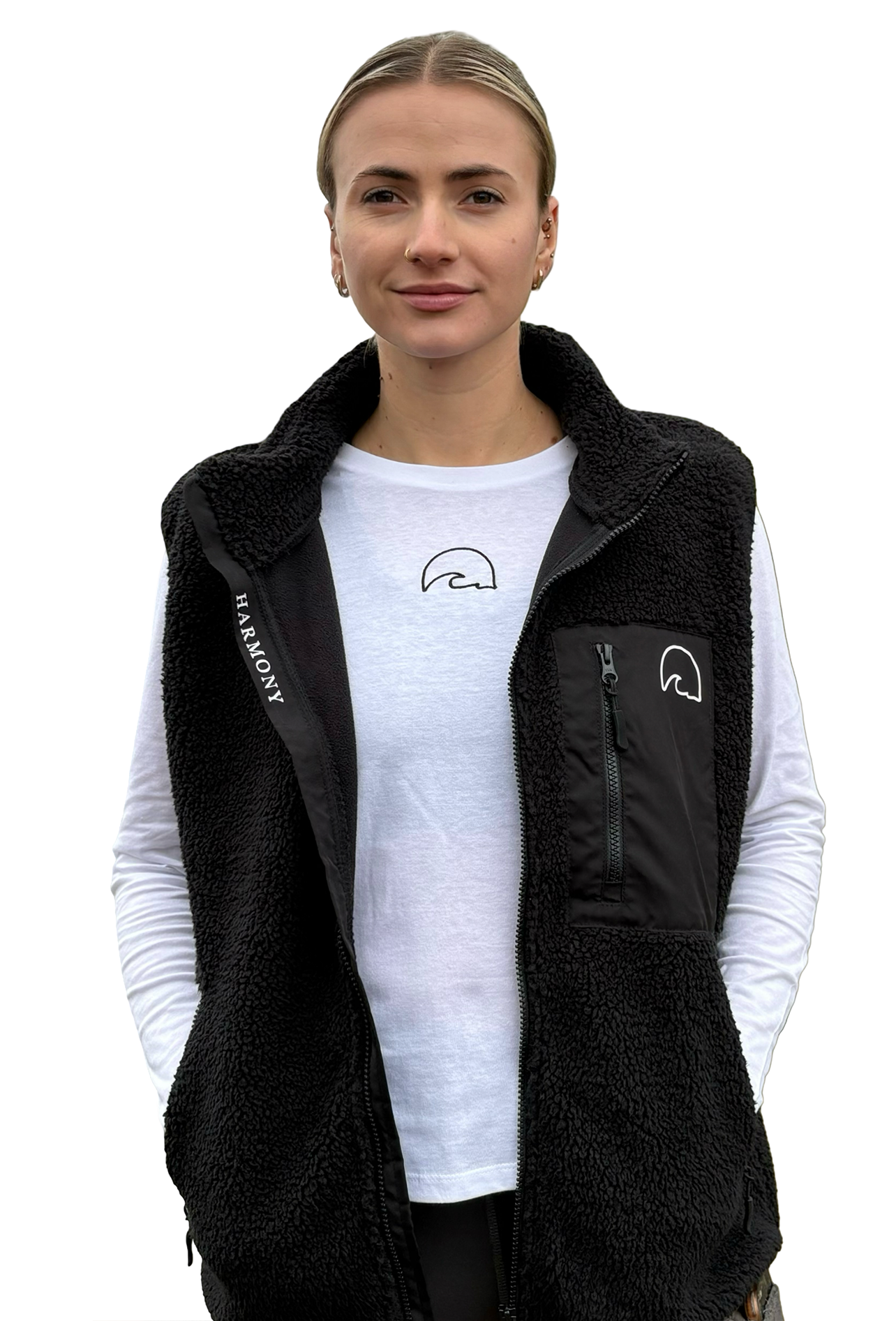 Black Borg Fleece Gilet