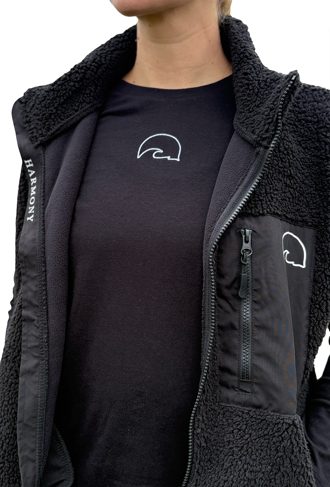 Black Borg Fleece Gilet