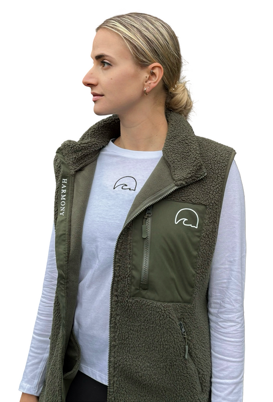 Green Borg Fleece Gilet