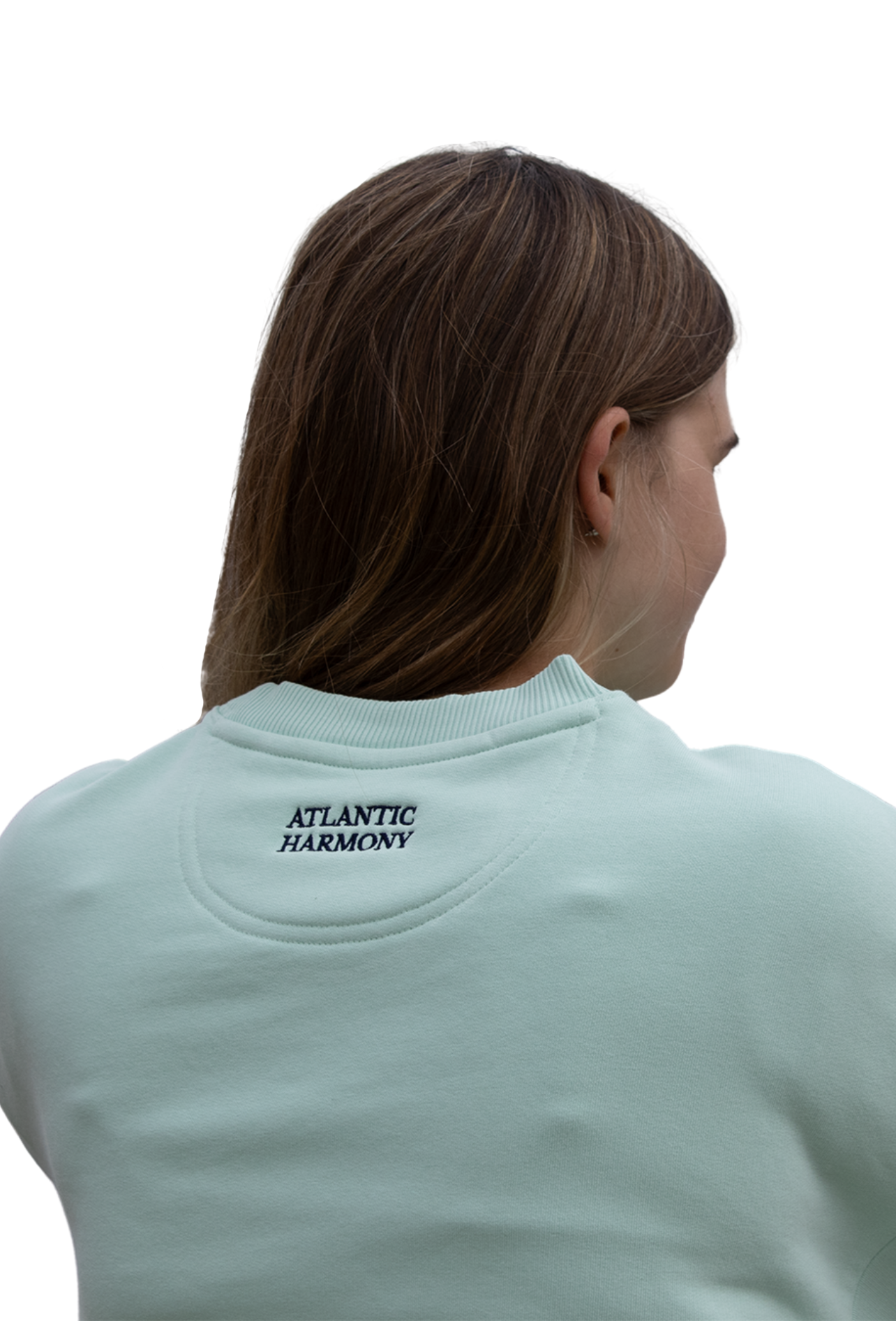 You Are Capable” Sweatshirt – Mint with Navy Embroidery