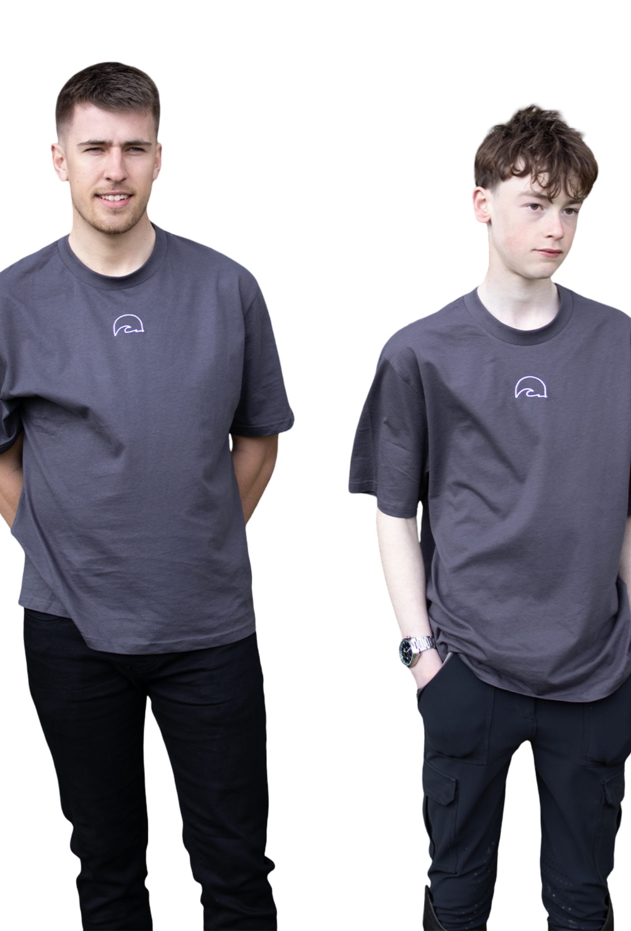 Grey Harmony Graphic Tee Shirt
