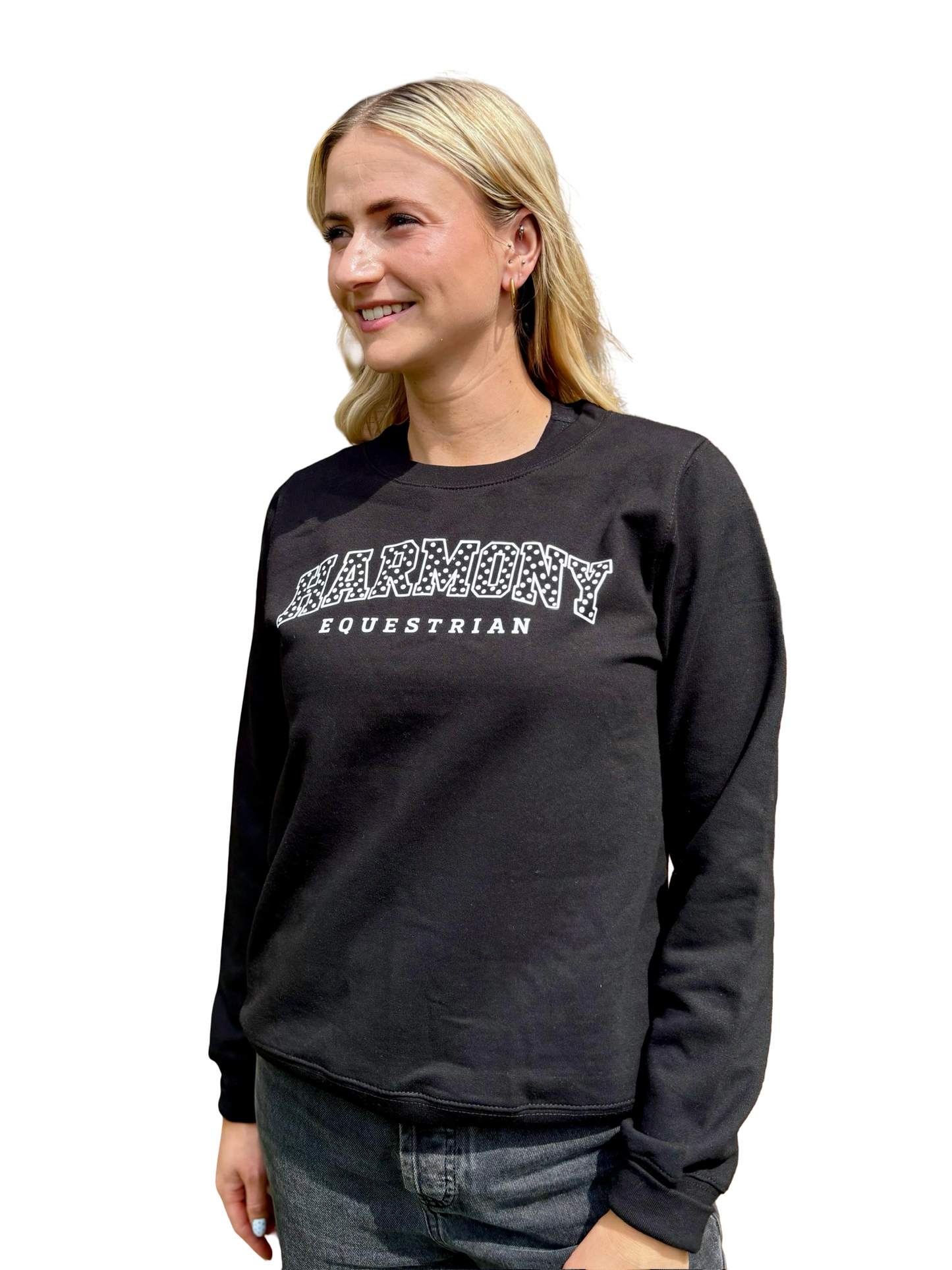 Harmony Polka Dot Sweatshirt - Black