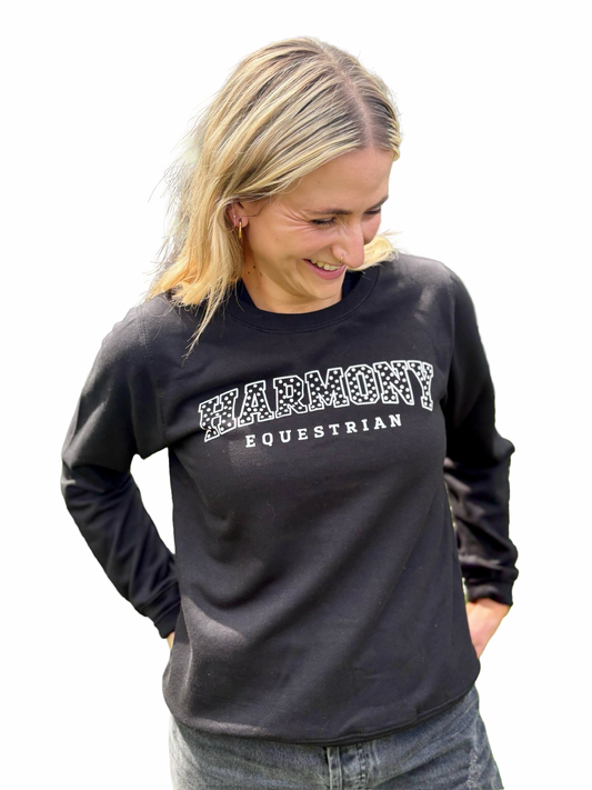 Harmony Polka Dot Sweatshirt - Black