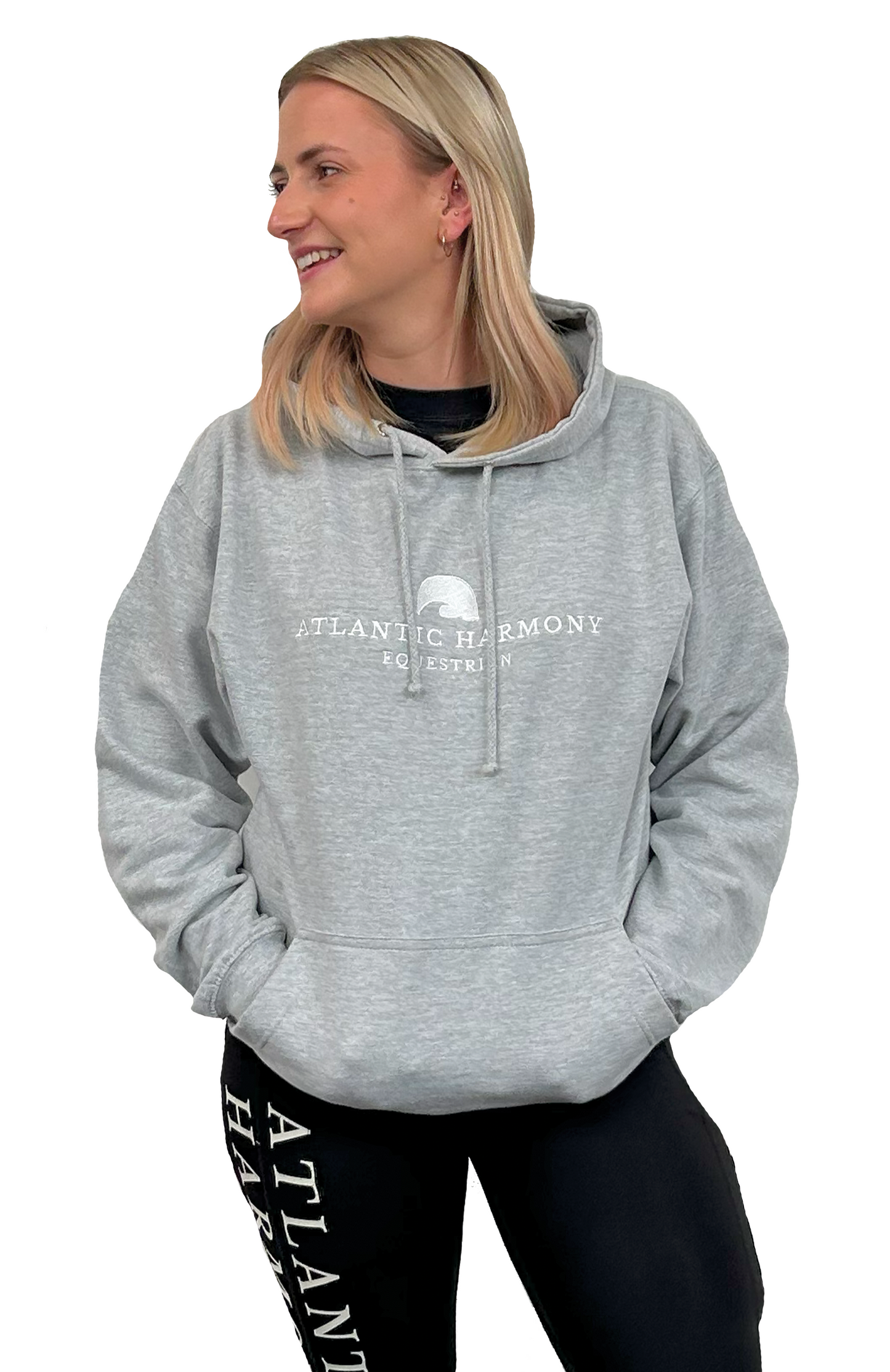 Grey Equestrian Hoodie