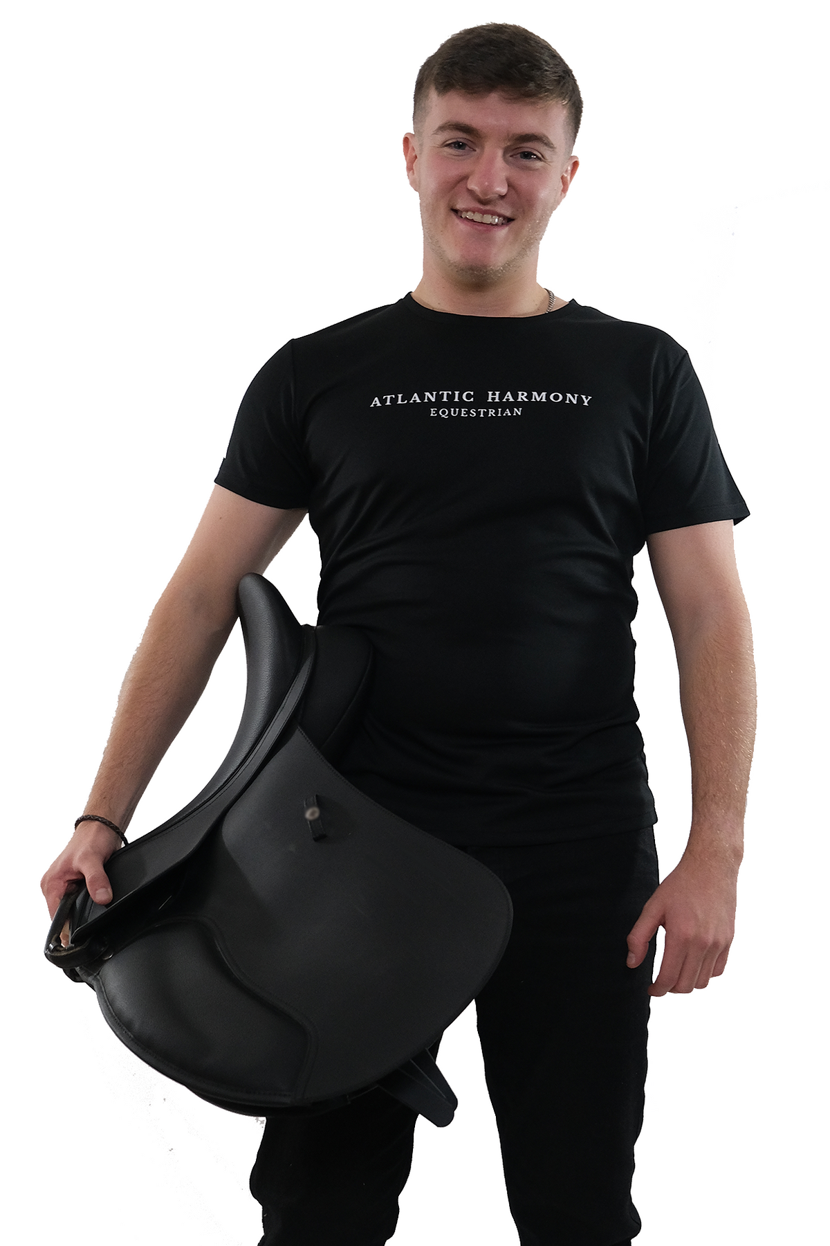 Men's Riding Shirts Jet Black Equestrian Riding T-Shirt – Atlantic Harmony Equestrian